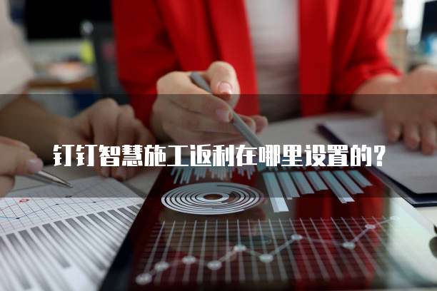 钉钉智慧施工返利在哪里设置的?