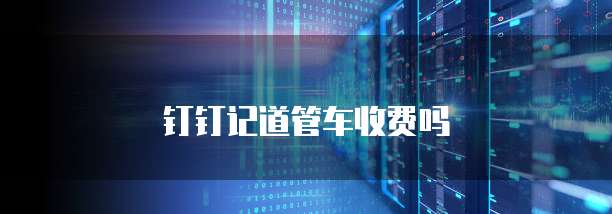 钉钉记道管车收费吗