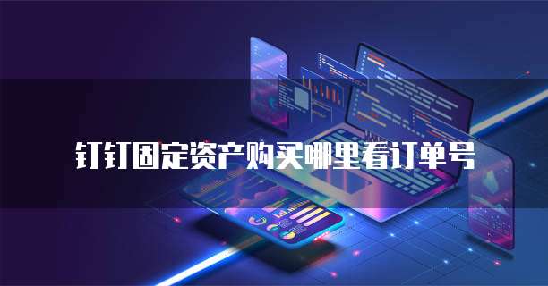 钉钉固定资产购买哪里看订单号