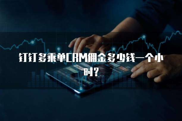钉钉多乘单CRM佣金多少钱一个小时?