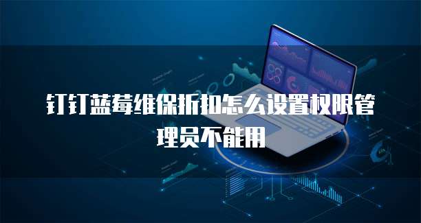 钉钉蓝莓维保折扣怎么设置权限管理员不能用