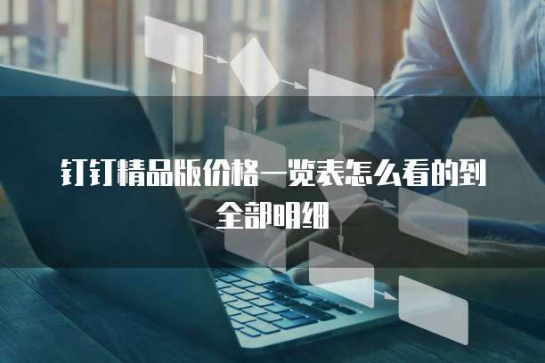 钉钉精品版价格一览表怎么看的到全部明细