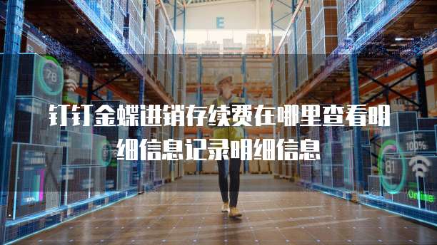 钉钉金蝶进销存续费在哪里查看明细信息记录明细信息