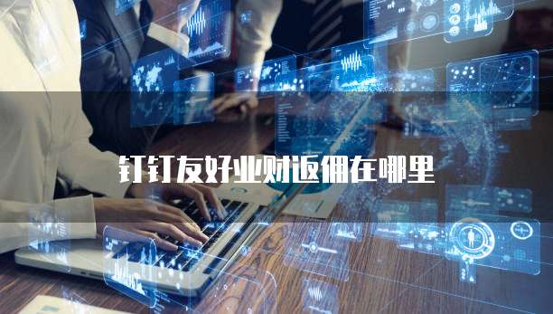 钉钉友好业财返佣在哪里