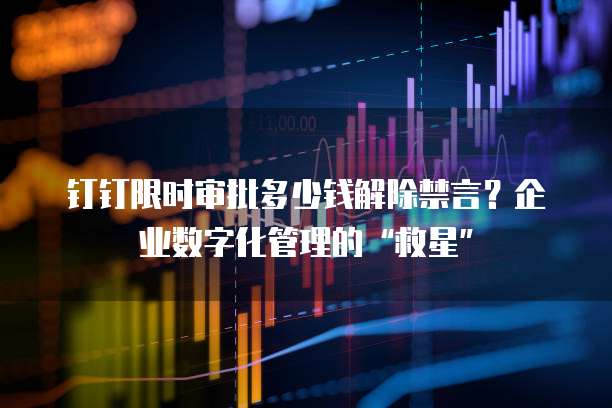 钉钉限时审批多少钱解除禁言?企业数字化管理的“救星”