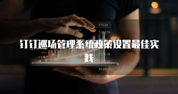 钉钉巡场管理系统政策设置最佳实践