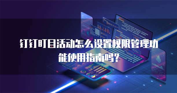 钉钉盯目活动怎么设置权限管理功能使用指南吗?