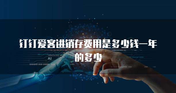 钉钉爱客进销存费用是多少钱一年的多少