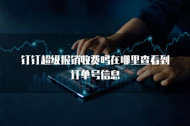 钉钉超级报销收费吗在哪里查看到订单号信息
