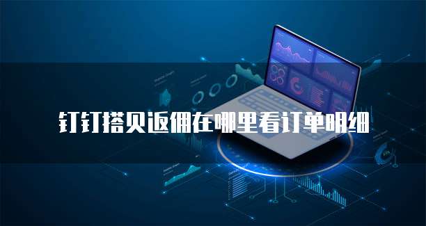 钉钉搭贝返佣在哪里看订单明细