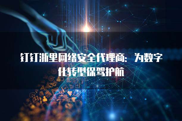 钉钉浙里网络安全代理商:为数字化转型保驾护航