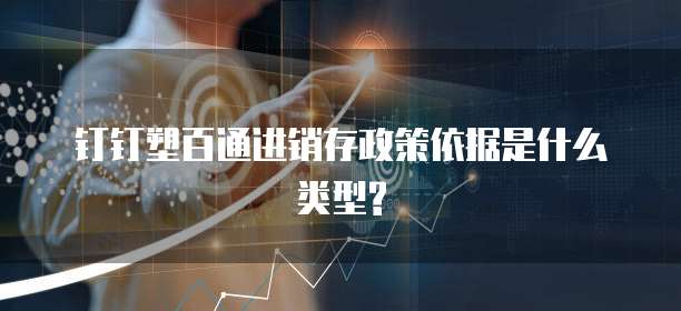 钉钉塑百通进销存政策依据是什么类型?