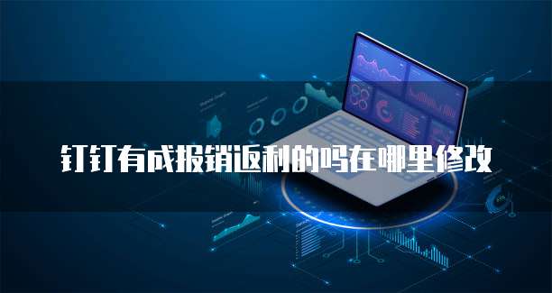 钉钉有成报销返利的吗在哪里修改