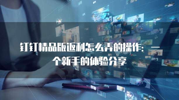 钉钉精品版返利怎么弄的操作:一个新手的体验分享