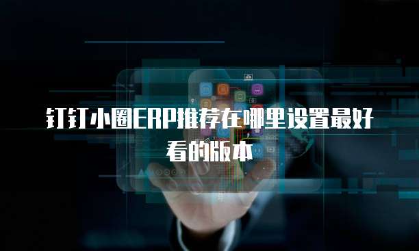 钉钉小圈ERP推荐在哪里设置最好看的版本