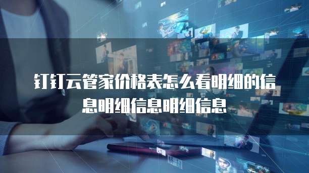 钉钉云管家价格表怎么看明细的信息明细信息明细信息
