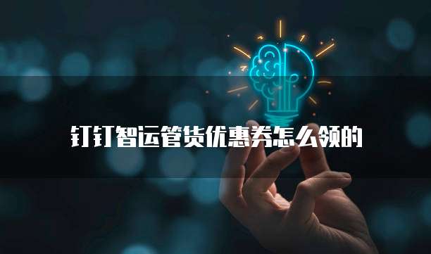 钉钉智运管货优惠券怎么领的
