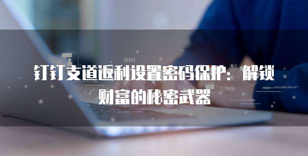 钉钉支道返利设置密码保护:解锁财富的秘密武器