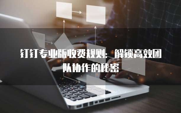 钉钉专业版收费规则:解锁高效团队协作的秘密