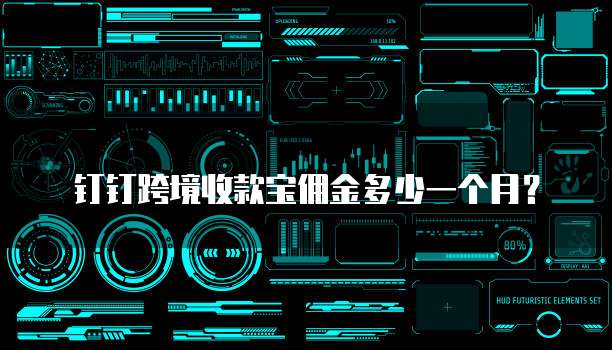 钉钉跨境收款宝佣金多少一个月?