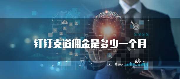 钉钉支道佣金是多少一个月