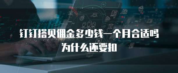 钉钉搭贝佣金多少钱一个月合适吗为什么还要扣
