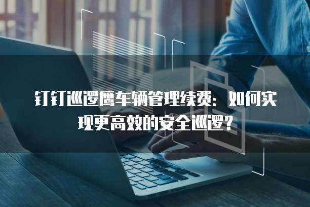 钉钉巡逻鹰车辆管理续费:如何实现更高效的安全巡逻?
