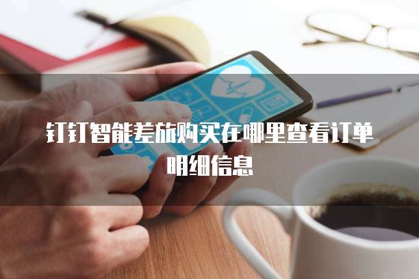 钉钉智能差旅购买在哪里查看订单明细信息