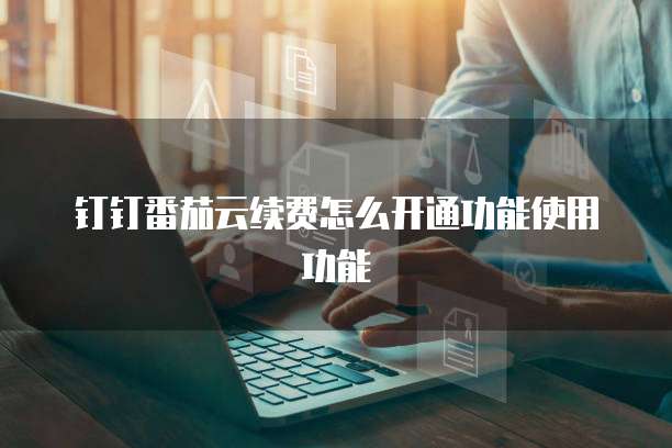 钉钉番茄云续费怎么开通功能使用功能