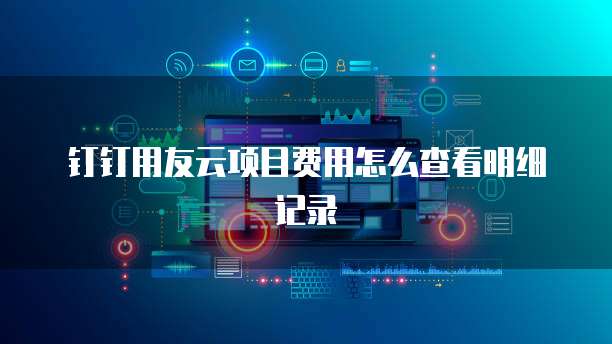 钉钉用友云项目费用怎么查看明细记录