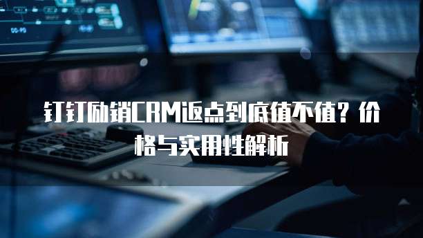 钉钉励销CRM返点到底值不值?价格与实用性解析