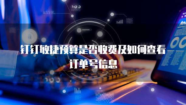 钉钉敏捷预算是否收费及如何查看订单号信息