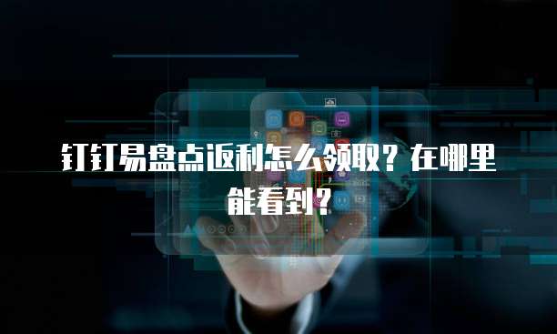 钉钉易盘点返利怎么领取？在哪里能看到？