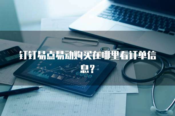 钉钉易点易动购买在哪里看订单信息？