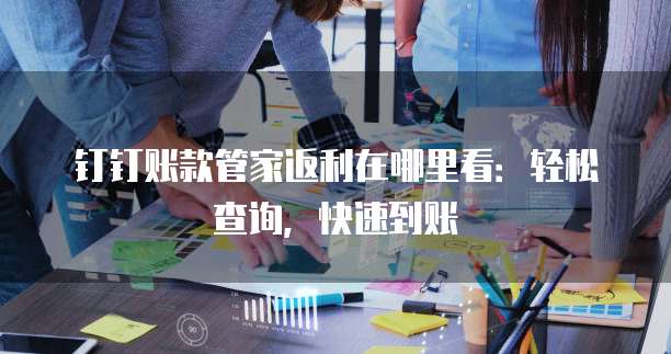 钉钉账款管家返利在哪里看:轻松查询,快速到账