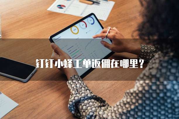钉钉小蜂工单返佣在哪里？