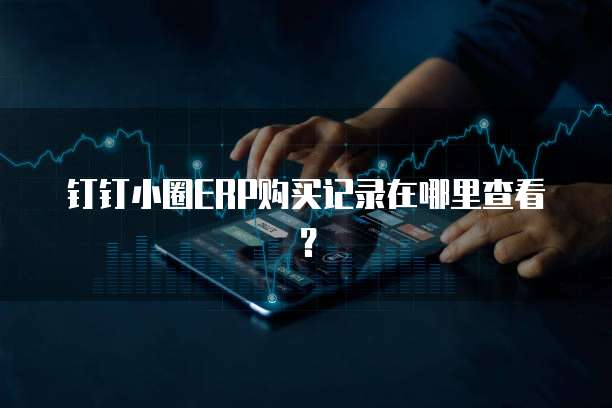 钉钉小圈ERP购买记录在哪里查看?