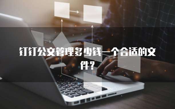 钉钉公文管理多少钱一个合适的文件？