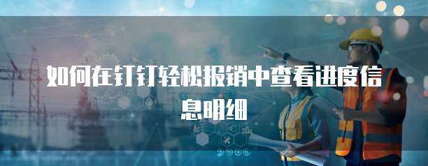 如何在钉钉轻松报销中查看进度信息明细