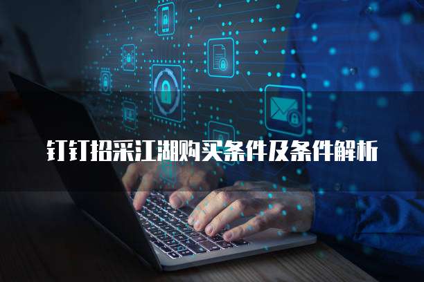 钉钉招采江湖购买条件及条件解析