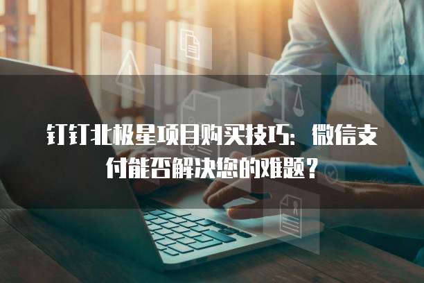 钉钉北极星项目购买技巧：微信支付能否解决您的难题？
