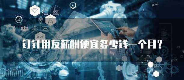 钉钉用友薪酬便宜多少钱一个月?