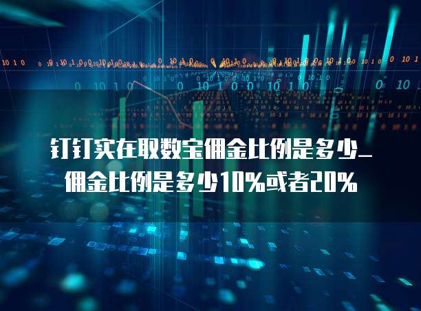 钉钉实在取数宝佣金比例是多少_佣金比例是多少10%或者20%