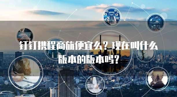 钉钉携程商旅便宜么？现在叫什么版本的版本吗？