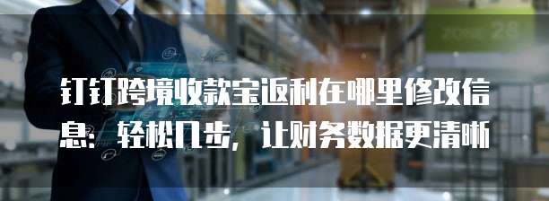 钉钉跨境收款宝返利在哪里修改信息：轻松几步，让财务数据更清晰