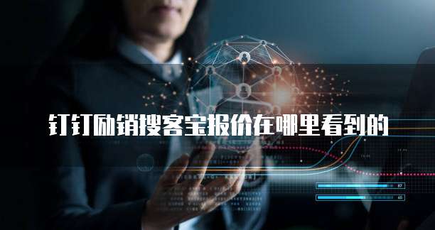 钉钉励销搜客宝报价在哪里看到的