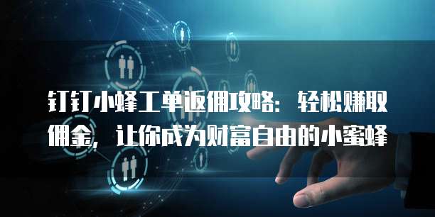 钉钉小蜂工单返佣攻略：轻松赚取佣金，让你成为财富自由的小蜜蜂