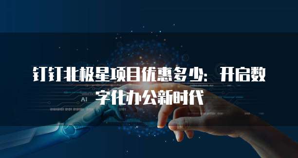 钉钉北极星项目优惠多少:开启数字化办公新时代