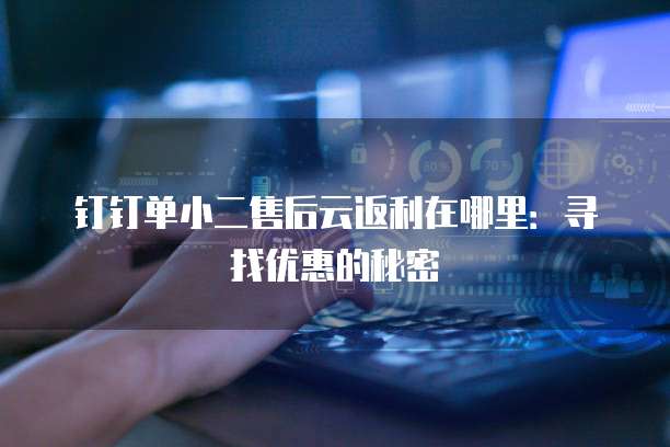 钉钉单小二售后云返利在哪里:寻找优惠的秘密