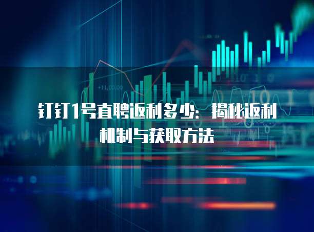 钉钉1号直聘返利多少：揭秘返利机制与获取方法